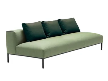 RAGLAN HOME SF2217 - 3 seater sectional fabric sofa by Andreu World - view 2